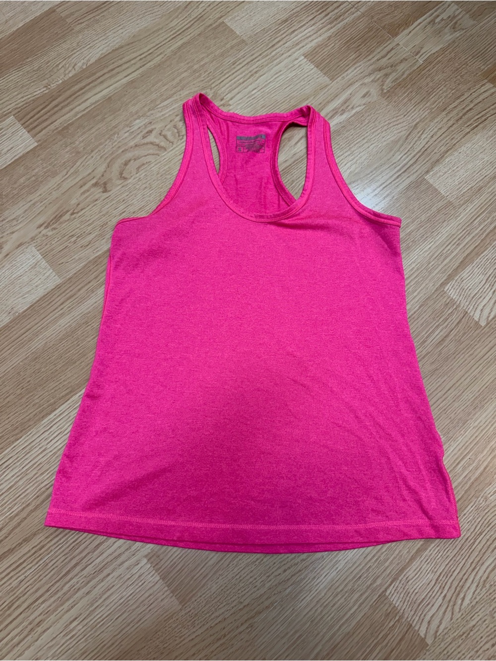 Layer 8 Performance Pink Racerback Tank Top Size Small